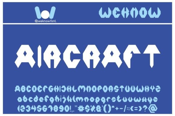 Aircraft: A Modern Techno Display Font Review