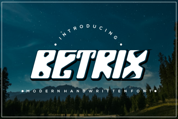 Betrix: A Modern Display Font for Polished Branding