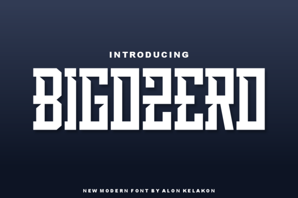 Bigozero: A Whimsical Display Font for Makers