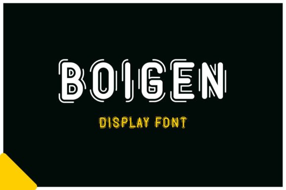 Boigen: A Modern Display Font for Bold Branding