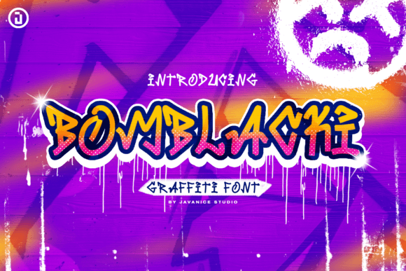 Bomblacki: A Happy Graffiti Font for Crafters