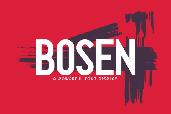 Bosen: A Modern Display Font for Impactful Campaign Visuals