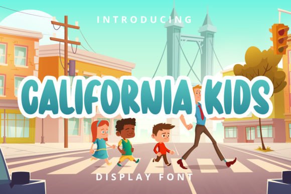 California Kids: A Playful Display Font for Editorial Design and Digital Publishing