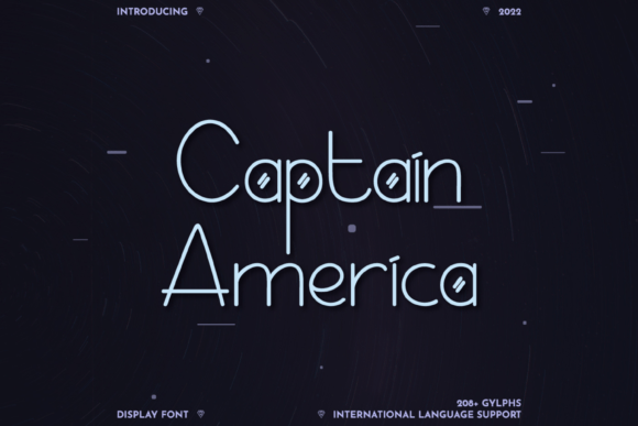Captain America: A Bold Display Font for Modern Web Design Projects