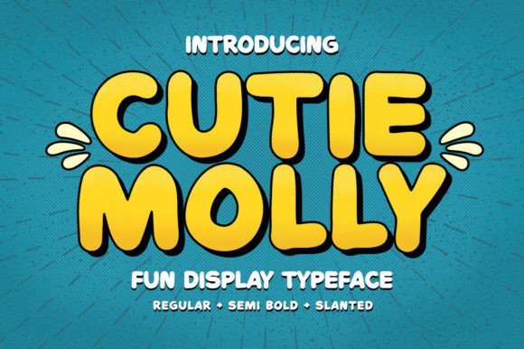 Cutie Molly: A Playful Display Font for Brand Identity