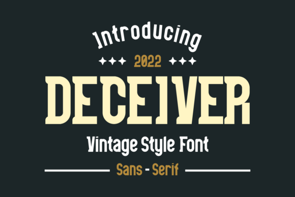 Deceiver: A Vintage Display Font for Bold Branding