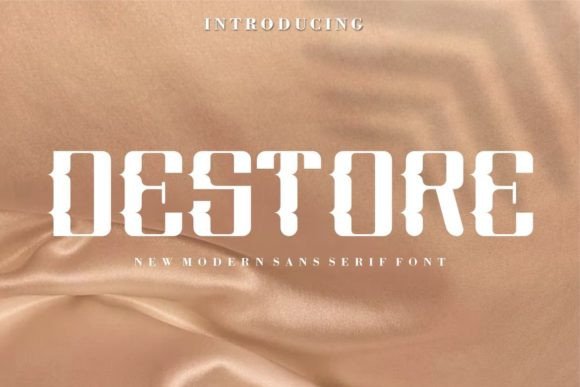Destore: A Bold Display Font for Memorable Branding