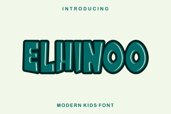 Elhinoo: A Modern Display Font for Crafters