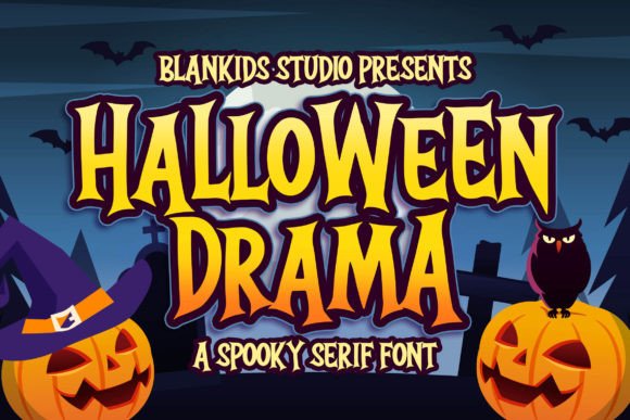 Halloween Drama: A Spooky-Season Display Font for Editorial Design