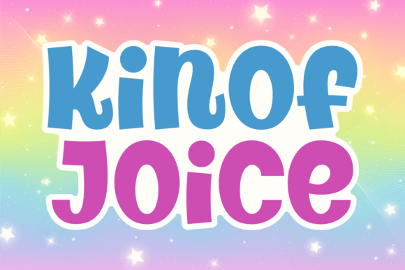 Kinof Joice: A Chunky Display Font for Makers