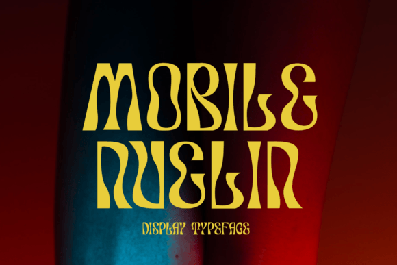 Mobile Nuelin: A Groovy Serif Display Font for Modern Web Design