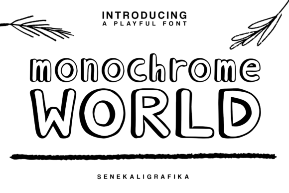 Monochrome World: A Playful Display Font Review