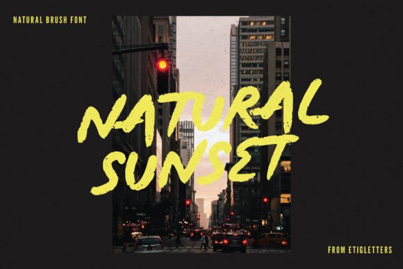 Natural Sunset: A Display Font That Brings Warmth to Editorial Design