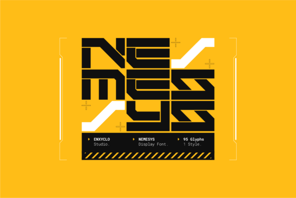 Nemesys: A Futuristic Display Font for Bold Campaigns