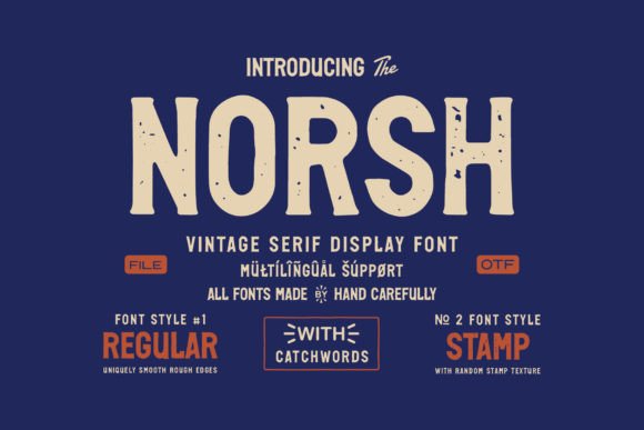 Norsh: A Bold Display Font for Impactful Campaigns
