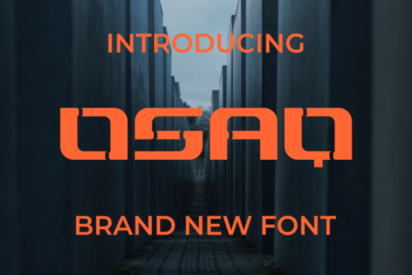 Osaq Font: A Bold Display Typeface for Business Branding