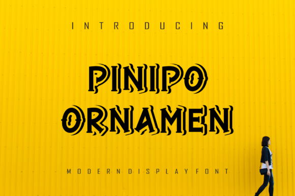 Pinipo Ornamen: A Playful Display Font for Crafters & Product Makers