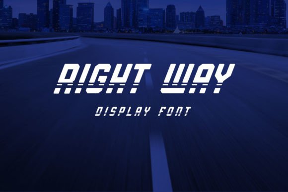 Right Way: A Unique Display Font for Bold Branding