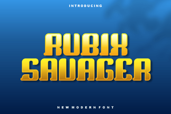 Rubix Savager: A Bold Display Font for Real Business Branding