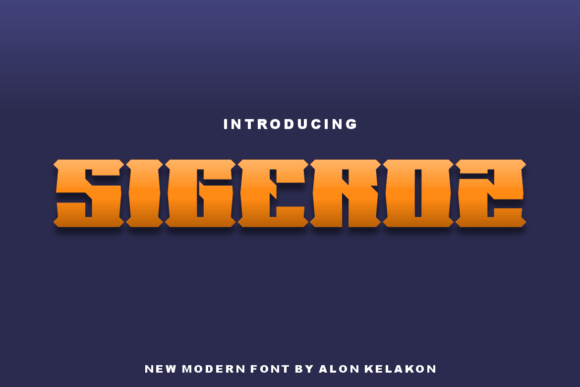 Sigeroz: A Bold Display Font for Editorial Design