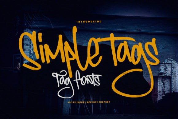 Simple Tags: A Handmade Display Font That Elevates Brand Identity