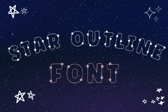 Star Outline: The Playful Display Font for Campaigns