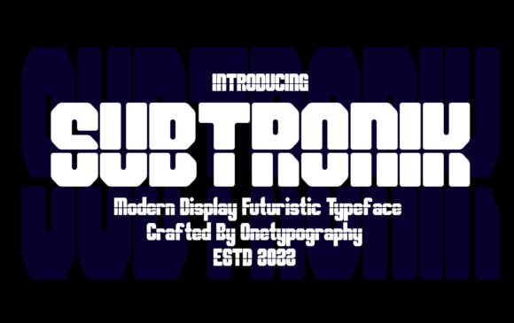 Subtronik: A Futuristic Display Font That Elevates Handmade Product Design
