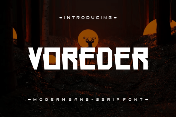 Voreder: A Modern Display Font for Crafters