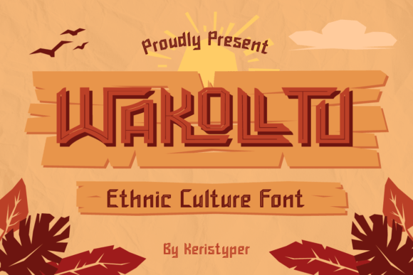 Wakolltu: A Unique Display Font for Crafters