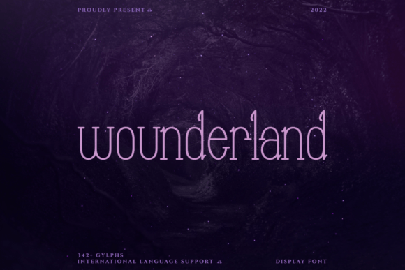 Wounderland: A Whimsical Display Font That Elevates Creative Branding