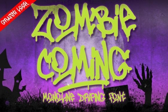 Zombie Coming: A Bold Display Font for Editorial Impact